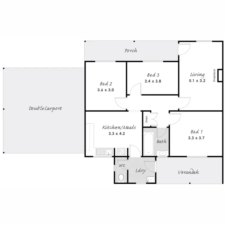 Floorplan of Homely house listing, 4 Leech Place, Port Lincoln SA 5606