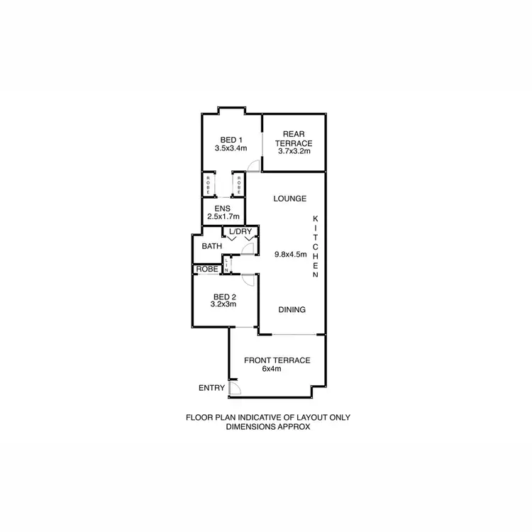 Floorplan of Homely unit listing, 43/451 Gregory Terrace, Spring Hill QLD 4000