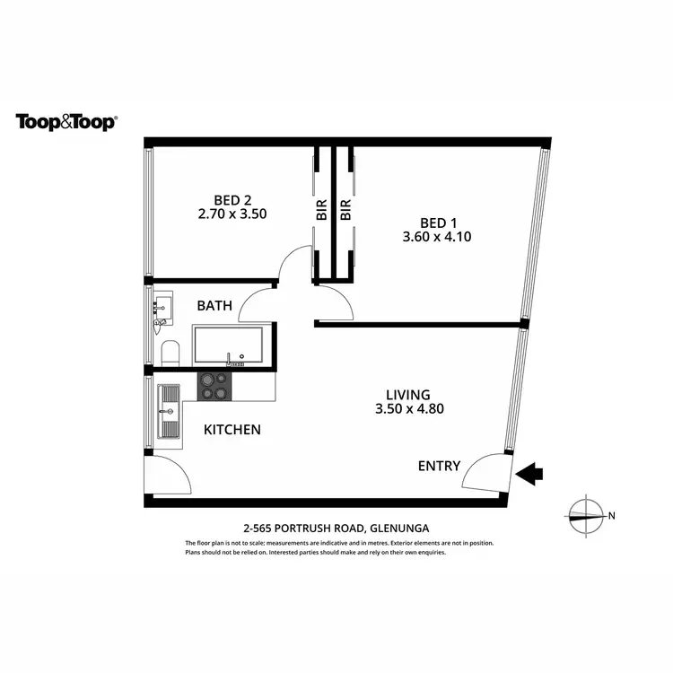 Floorplan of Homely unit listing, 2/565 Portrush Road, Glenunga SA 5064
