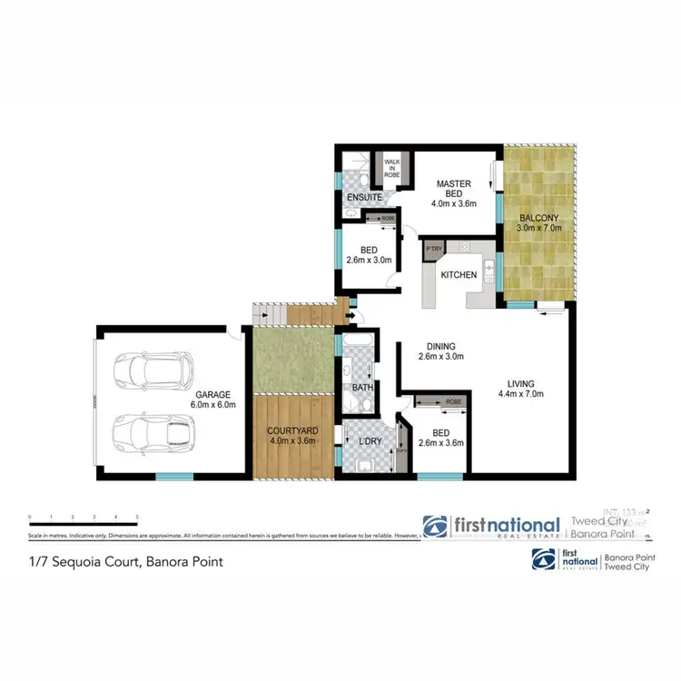 Floorplan of Homely semi-detached listing, 1/7 Sequoia Court, Banora Point NSW 2486
