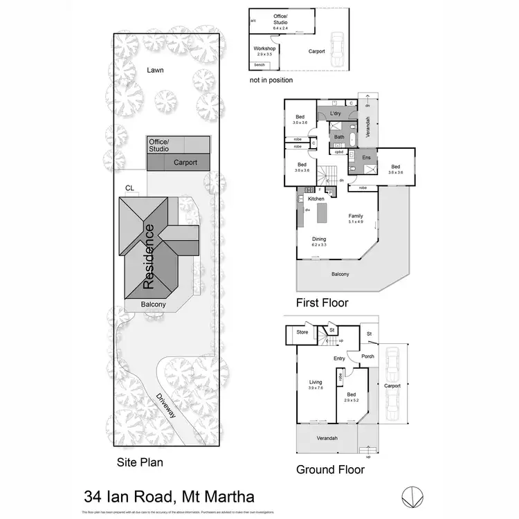Floorplan of Homely house listing, 34 Ian Road, Mount Martha VIC 3934
