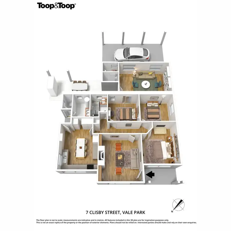 Floorplan of Homely house listing, 7 Clisby Street, Vale Park SA 5081
