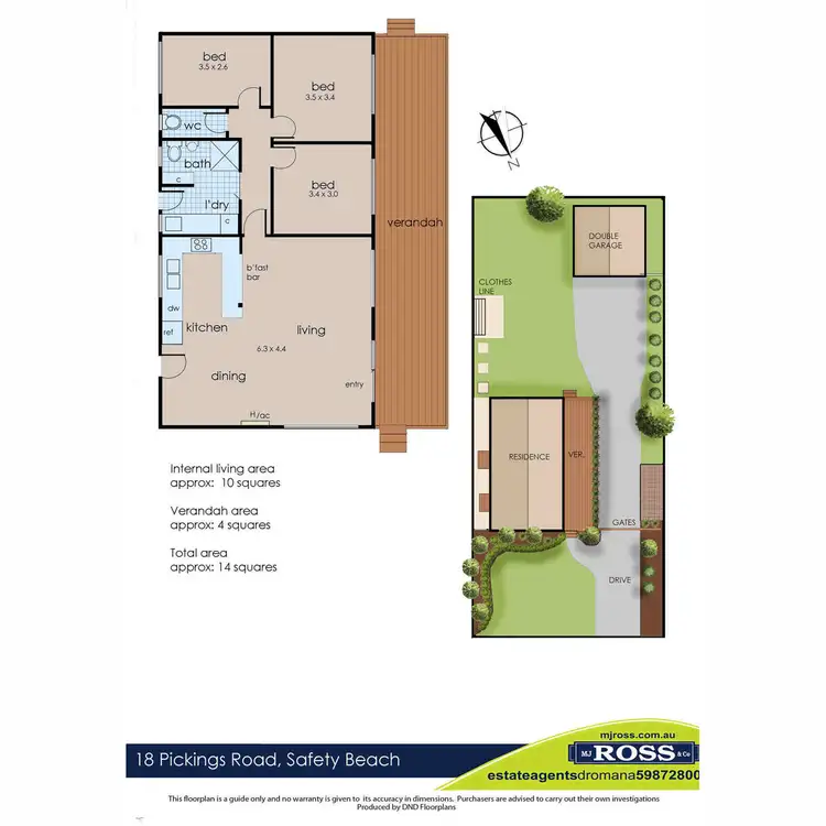 Floorplan of Homely house listing, 18 Pickings Road, Safety Beach VIC 3936