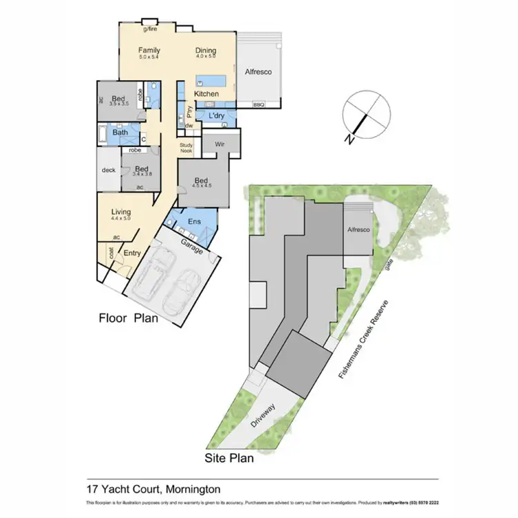 Floorplan of Homely house listing, 17 Yacht Court, Mornington VIC 3931