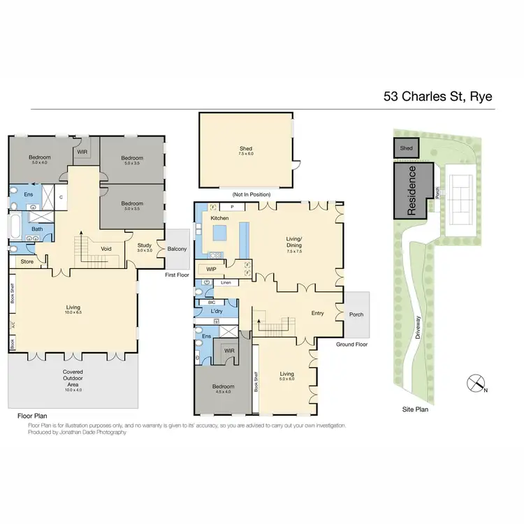 Floorplan of Homely house listing, 53 Charles Street, Rye VIC 3941