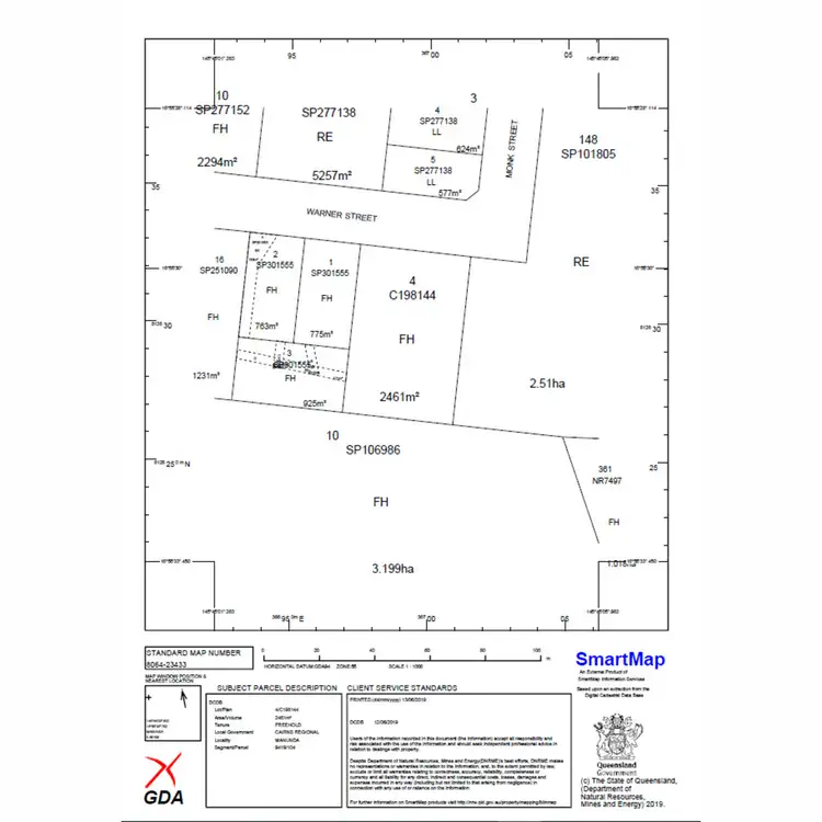 Floorplan of Homely land listing, 1-3 Warner Street, Manunda QLD 4870