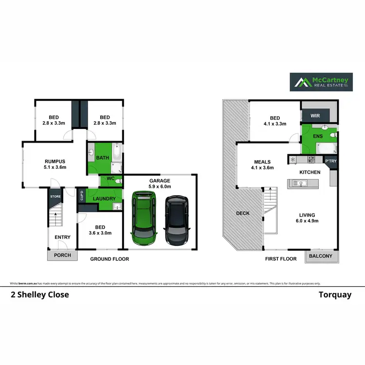 Floorplan of Homely house listing, 2 Shelley Close, Torquay VIC 3228