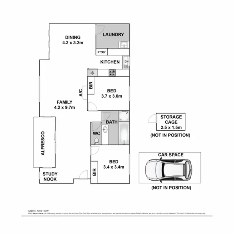 Floorplan of Homely unit listing, 7/47 Spray Street, Mornington VIC 3931