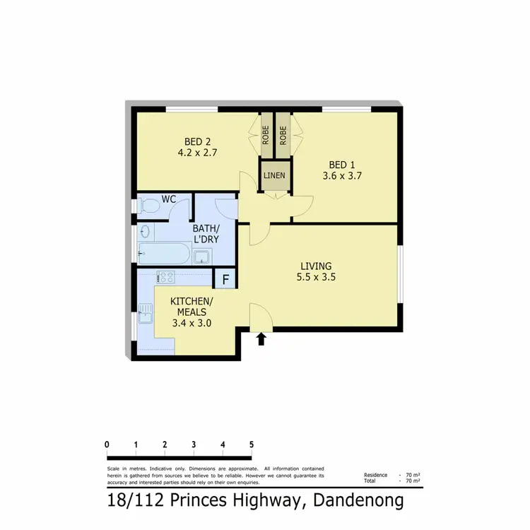 Floorplan of Homely apartment listing, 18/112 Princes Highway, Dandenong VIC 3175