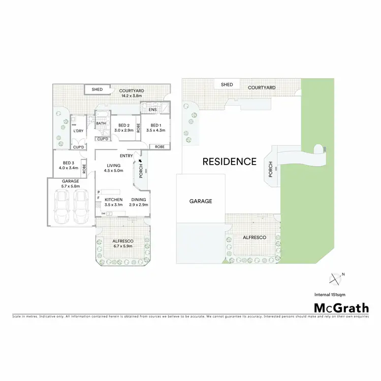 Floorplan of Homely semi-detached listing, 50 Clavan Street, Ballina NSW 2478