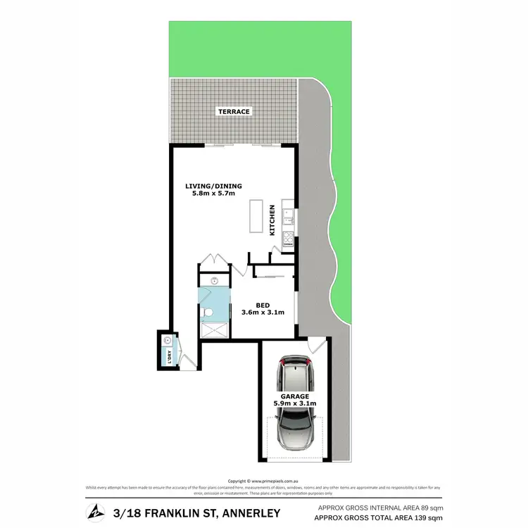 Floorplan of Homely unit listing, 3/18 Franklin Street, Annerley QLD 4103