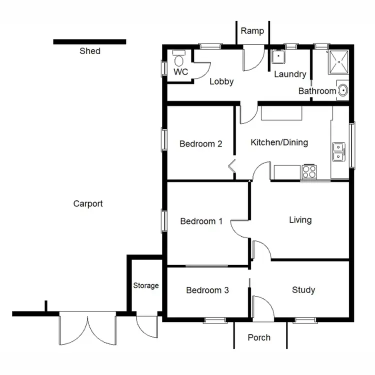 Floorplan of Homely house listing, 20 Forster Street, Port Augusta SA 5700