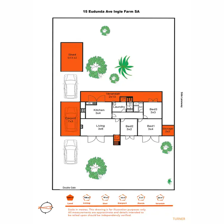 Floorplan of Homely house listing, 15 Eudunda Avenue, Ingle Farm SA 5098