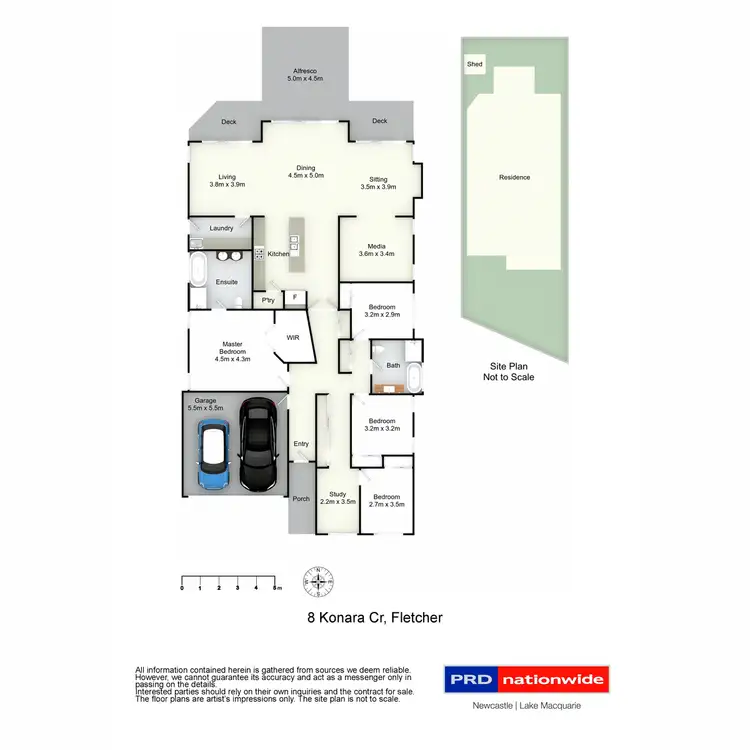 Floorplan of Homely house listing, 8 Konara Crescent, Fletcher NSW 2287