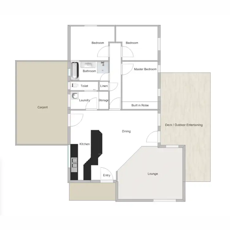 Floorplan of Homely house listing, 3 Esler Street, Traralgon VIC 3844
