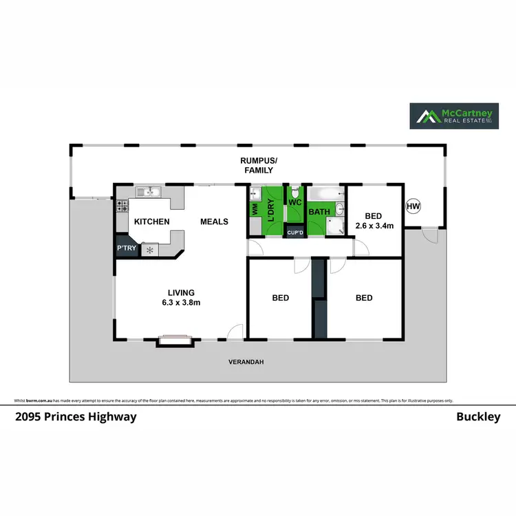 Floorplan of Homely house listing, 2095 Princes Highway, Buckley VIC 3240
