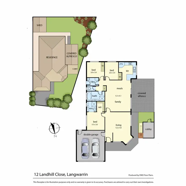 Floorplan of Homely house listing, 12 Landhill Close, Langwarrin VIC 3910