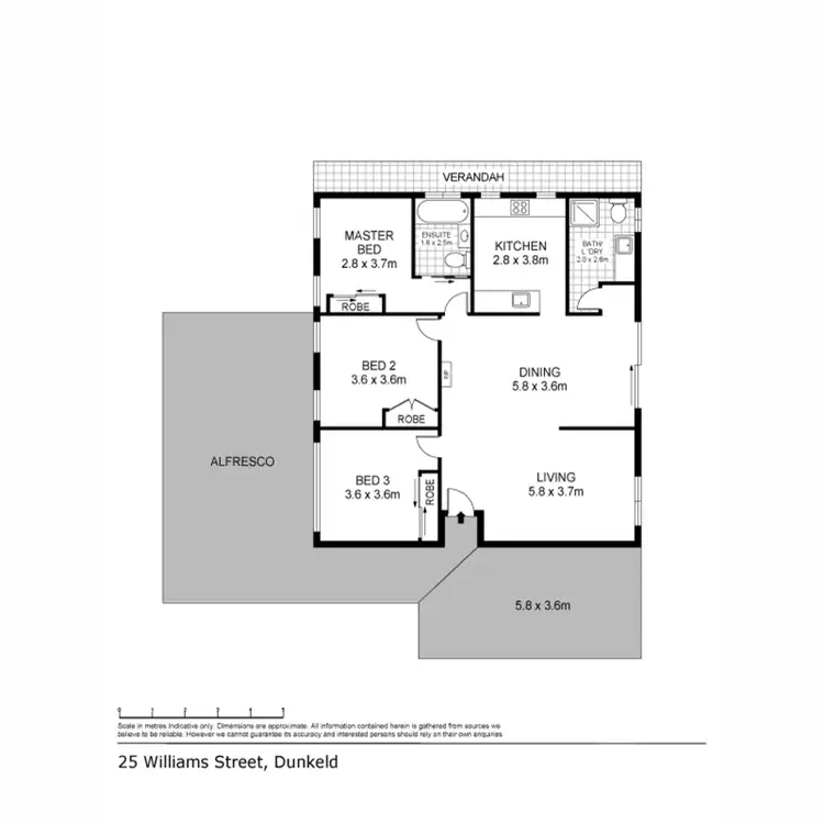 Floorplan of Homely house listing, 25 Williams Street, Dunkeld VIC 3294