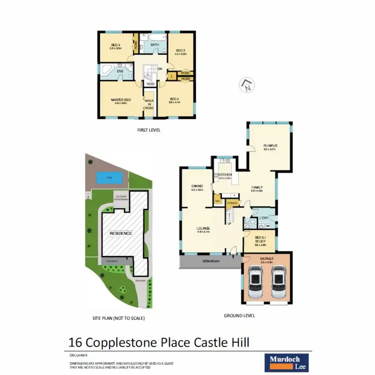 Floorplan of Homely house listing, 16 Copplestone Place, Castle Hill NSW 2154