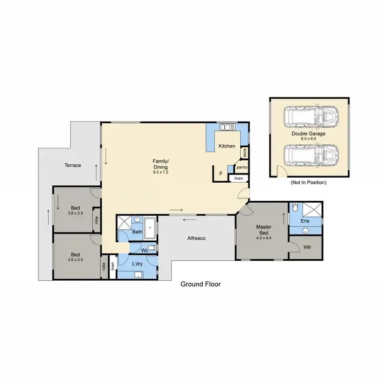 Floorplan of Homely house listing, 4 Palm Vista Drive, Safety Beach VIC 3936