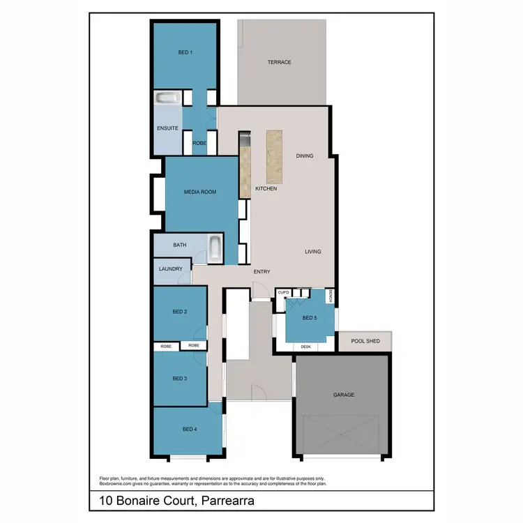 Floorplan of Homely house listing, 10 Bonaire Court, Parrearra QLD 4575
