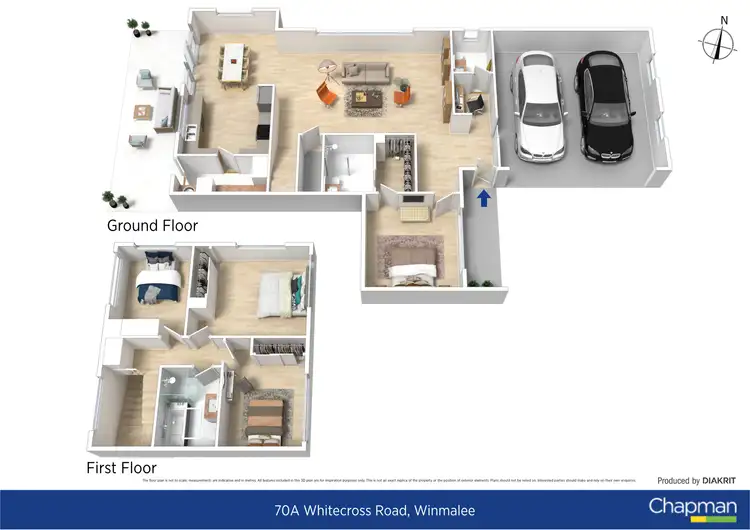 Floorplan of Homely semi-detached listing, 70A Whitecross Road, Winmalee NSW 2777