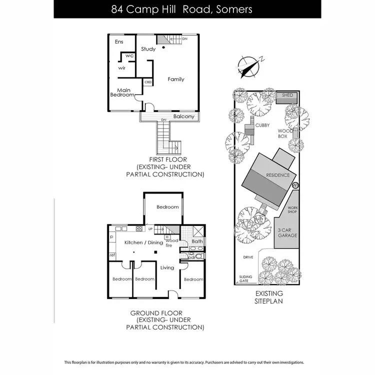 Floorplan of Homely house listing, 84 Camp Hill Road, Somers VIC 3927