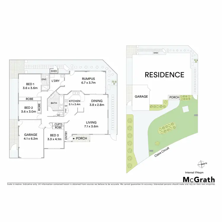 Floorplan of Homely semi-detached listing, 1/14 Claire Circuit, West Ballina NSW 2478