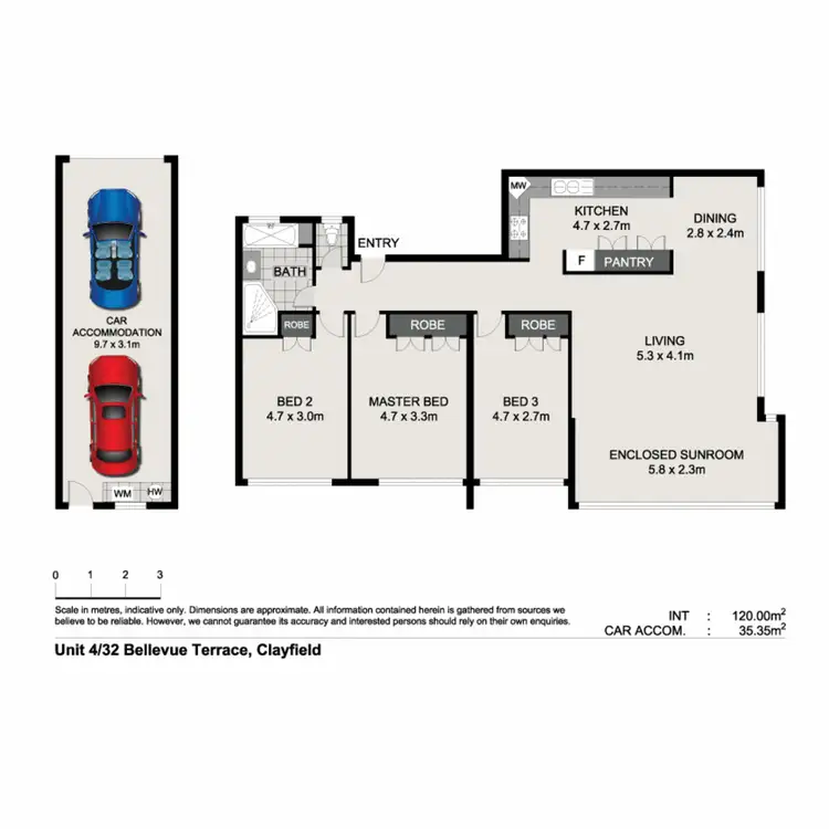Floorplan of Homely apartment listing, 4/32 Bellevue Terrace, Clayfield QLD 4011