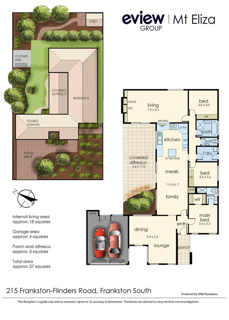Floorplan of Homely house listing, 215 Frankston-Flinders Road, Frankston South VIC 3199