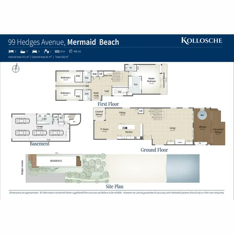 Floorplan of Homely house listing, 99 Hedges Avenue, Mermaid Beach QLD 4218