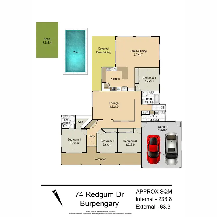 Floorplan of Homely house listing, 74-76 Redgum Drive, Burpengary QLD 4505