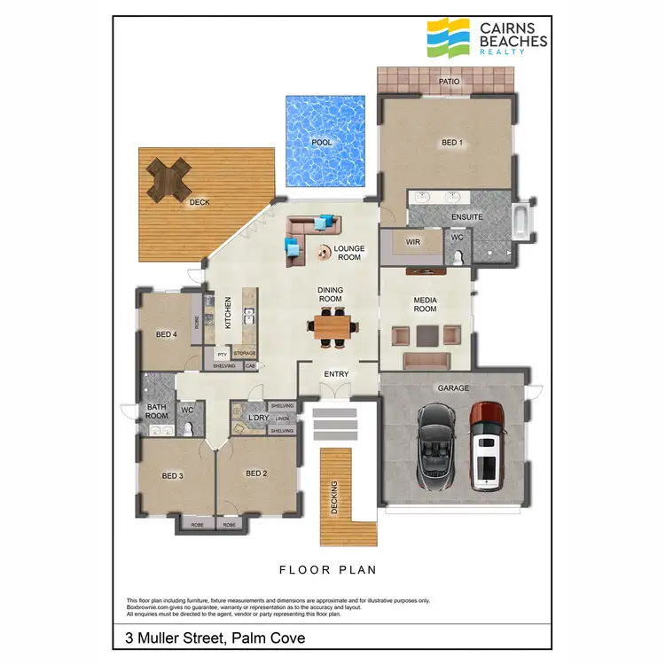 Floorplan of Homely house listing, 3 Muller Street, Palm Cove QLD 4879