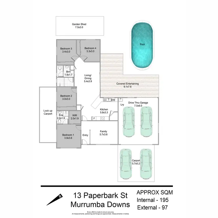 Floorplan of Homely house listing, 13 Paperbark Street, Murrumba Downs QLD 4503