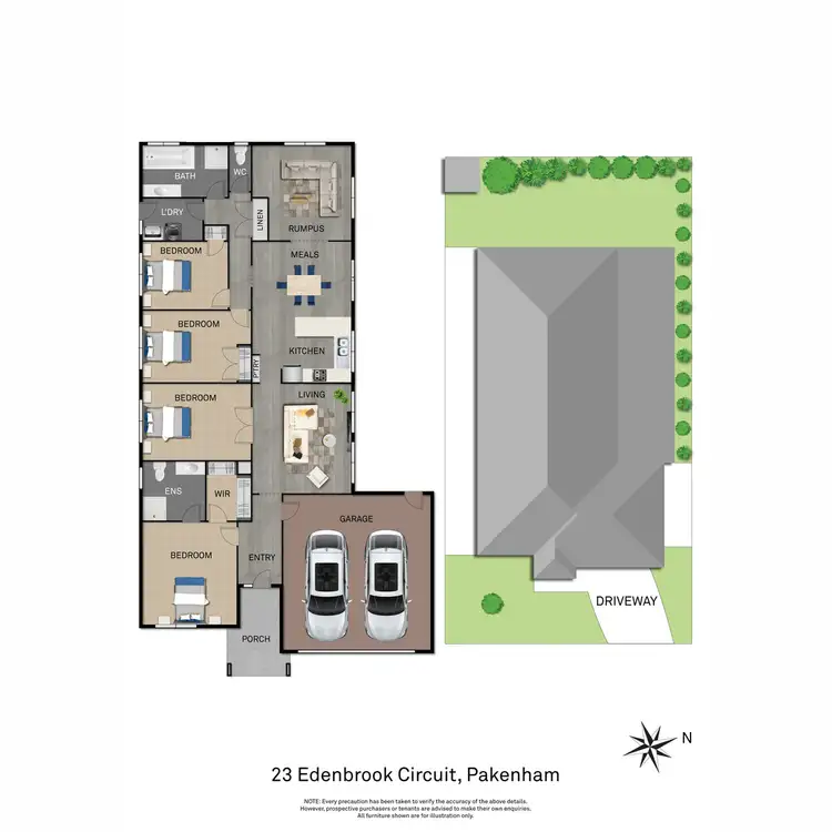 Floorplan of Homely house listing, 23 Edenbrook Circuit, Pakenham VIC 3810
