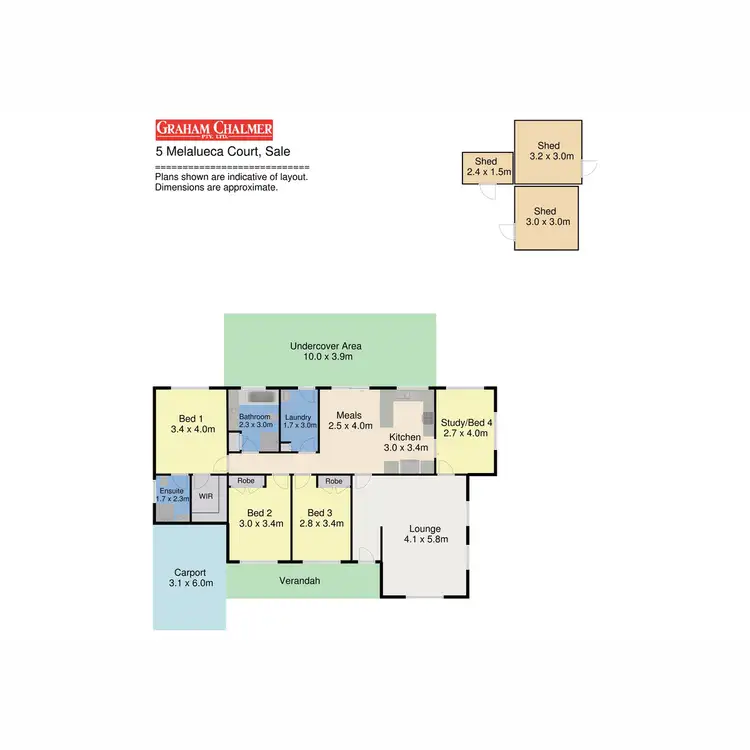 Floorplan of Homely house listing, 5 Melaleuca Court, Sale VIC 3850