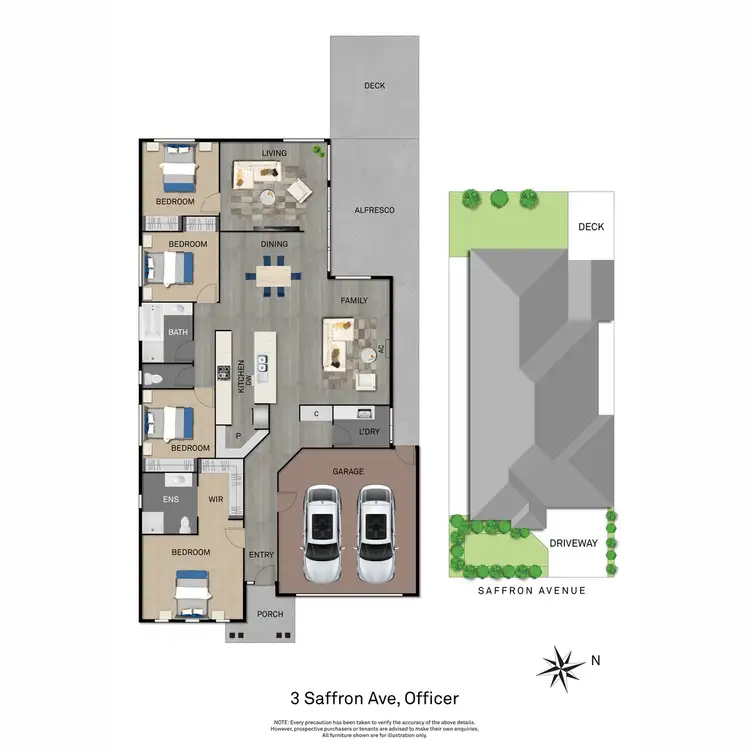 Floorplan of Homely house listing, 3 Saffron Avenue, Officer VIC 3809