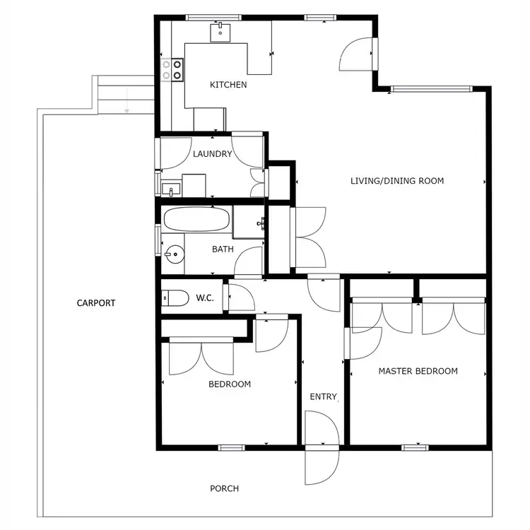Floorplan of Homely unit listing, 3/19 Church Street, Yackandandah VIC 3749