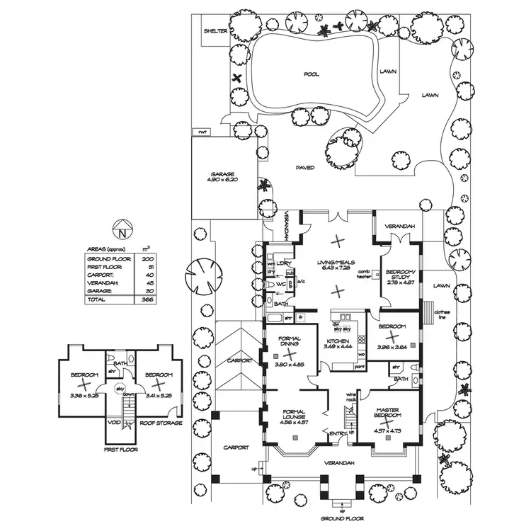 Floorplan of Homely house listing, 25 Rothbury Avenue, Heathpool SA 5068