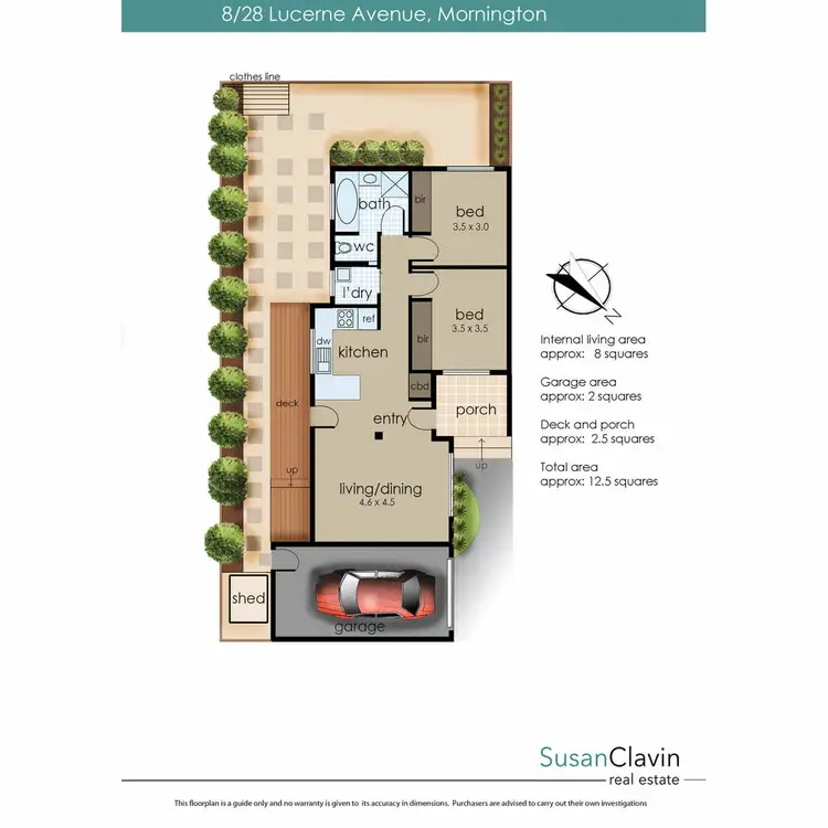 Floorplan of Homely unit listing, 8/28 Lucerne Avenue, Mornington VIC 3931