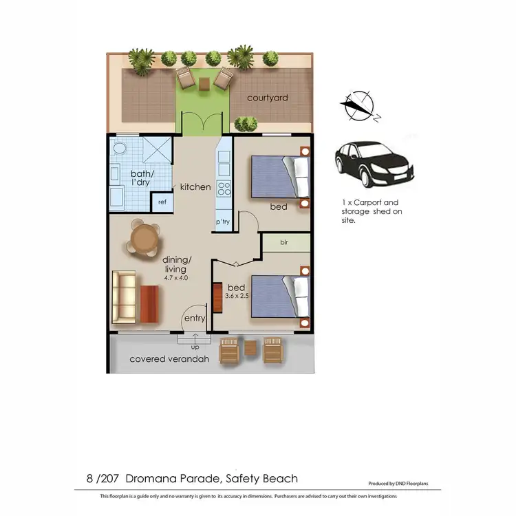 Floorplan of Homely unit listing, 8/207 Dromana Parade, Safety Beach VIC 3936