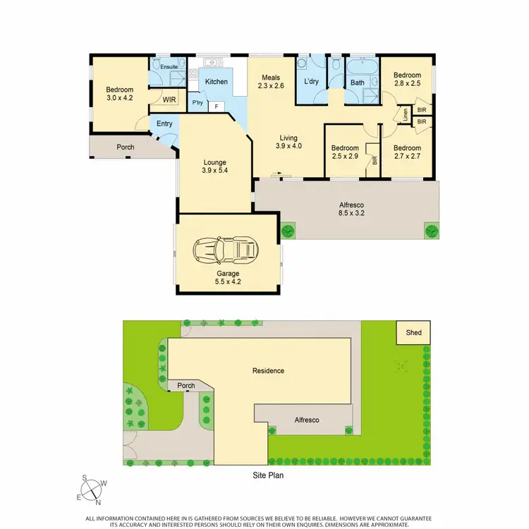 Floorplan of Homely house listing, 5 Rundle Drive, Carrum Downs VIC 3201