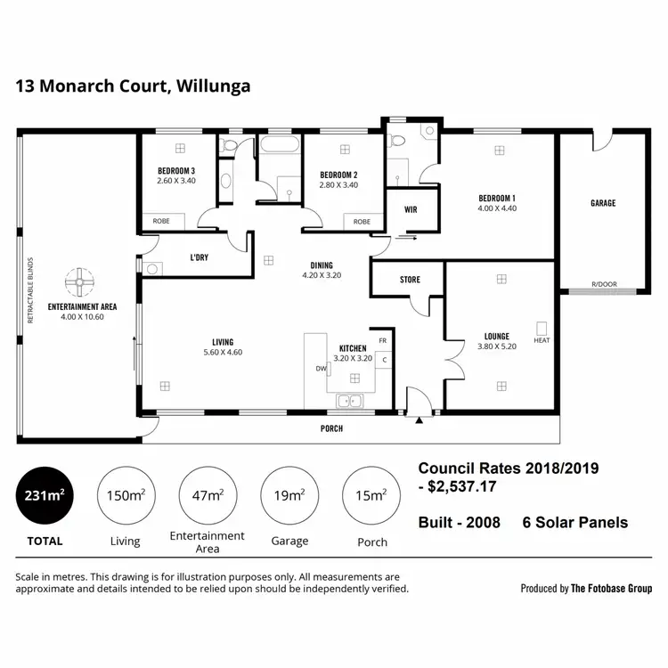 Floorplan of Homely house listing, 13 Monarch Court, Willunga SA 5172