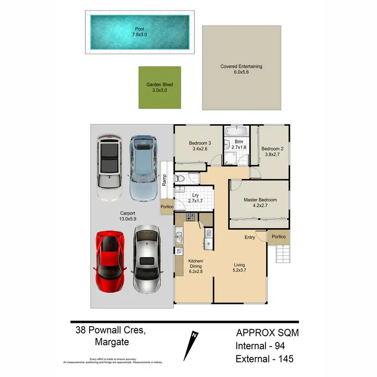 Floorplan of Homely house listing, 38 Pownall Crescent, Margate QLD 4019