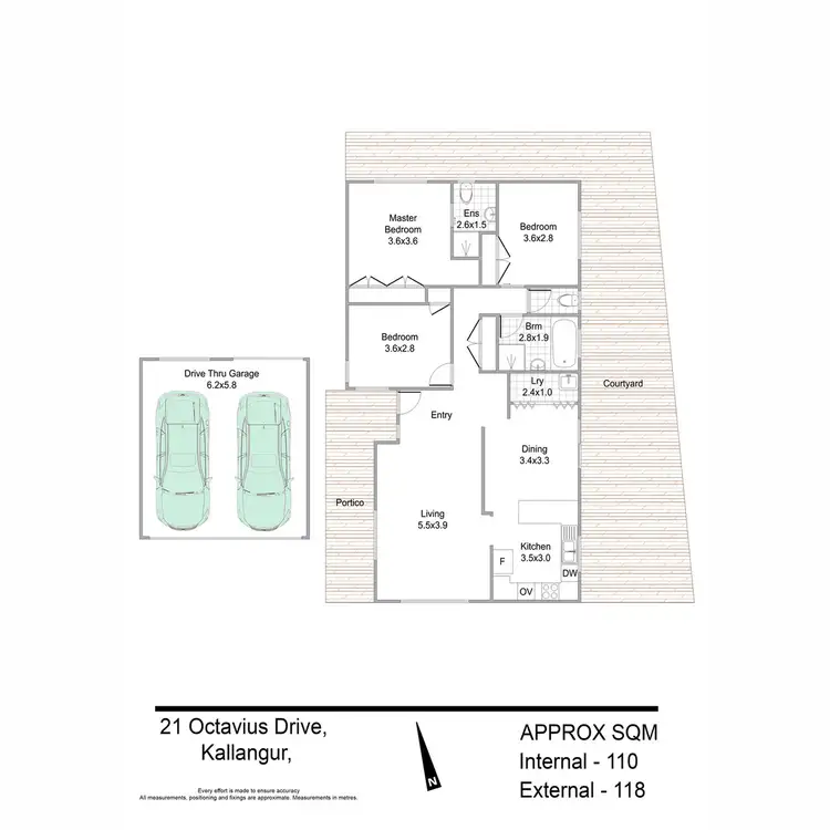 Floorplan of Homely house listing, 21 Octavius Drive, Kallangur QLD 4503