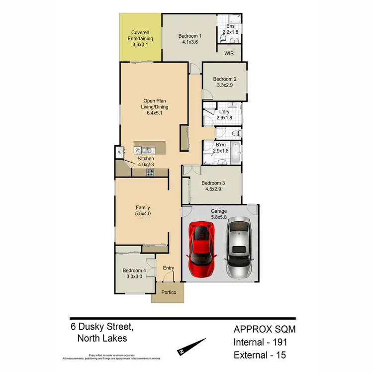 Floorplan of Homely house listing, 6 Dusky Street, North Lakes QLD 4509
