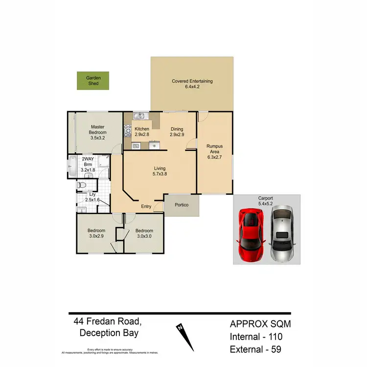 Floorplan of Homely house listing, 44 Fredan Road, Deception Bay QLD 4508