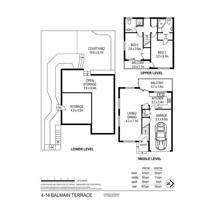 Floorplan of Homely townhouse listing, 4/14 Balmain Terrace, Red Hill QLD 4059