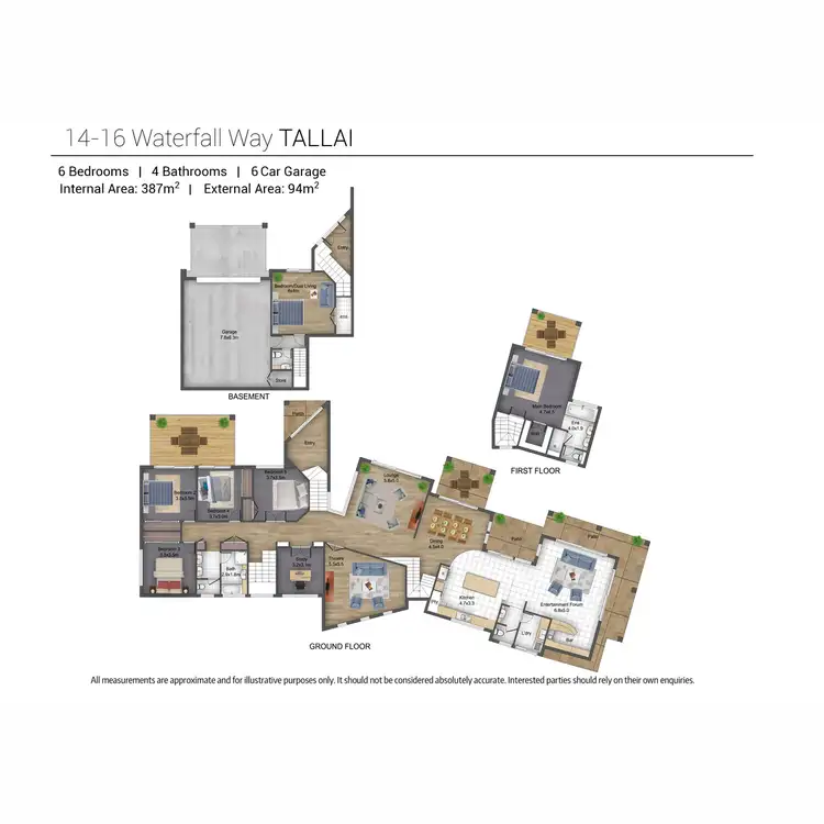 Floorplan of Homely house listing, 14-16 Waterfall Way, Tallai QLD 4213