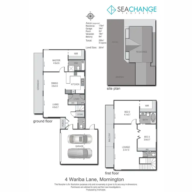 Floorplan of Homely townhouse listing, 4 Wariba Lane, Mornington VIC 3931